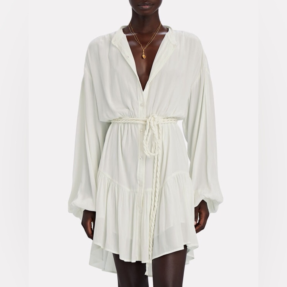 ALC Jen Tie-Waist Mini Dress